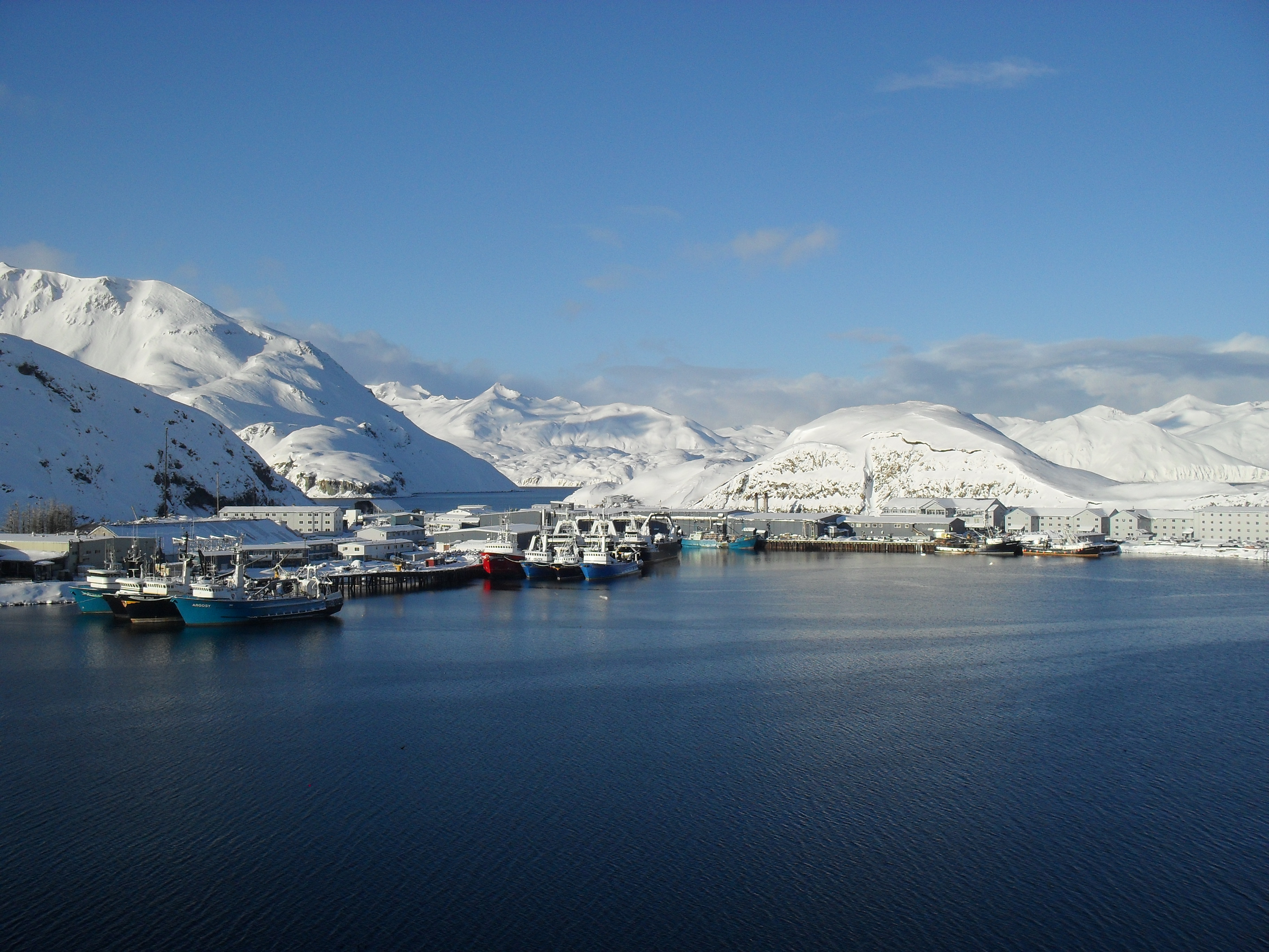 Unisea Dock in Winter (Photo by Marjie Veeder)