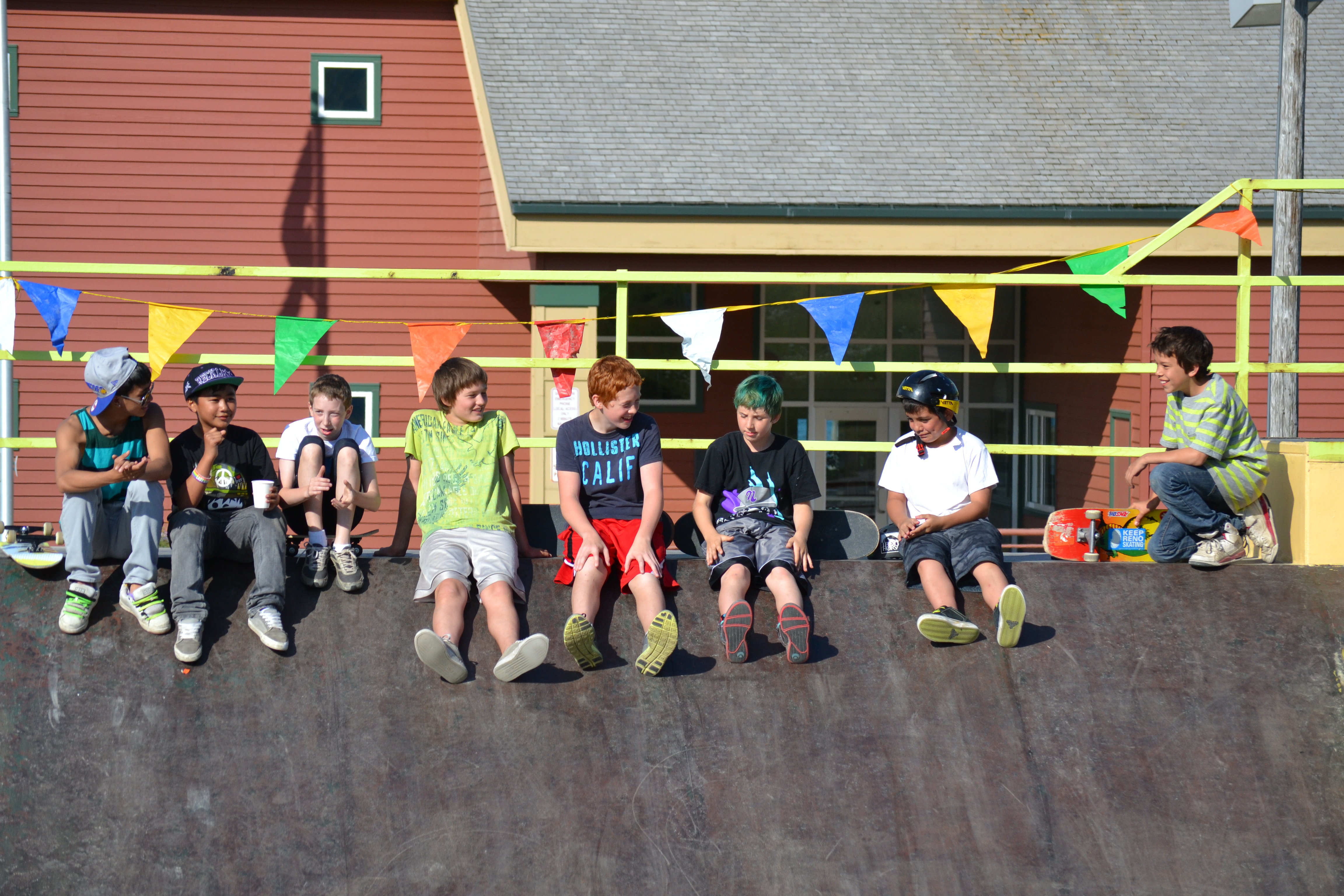 Youth enjoying the Skate Park (Photo by Albert Burnham)