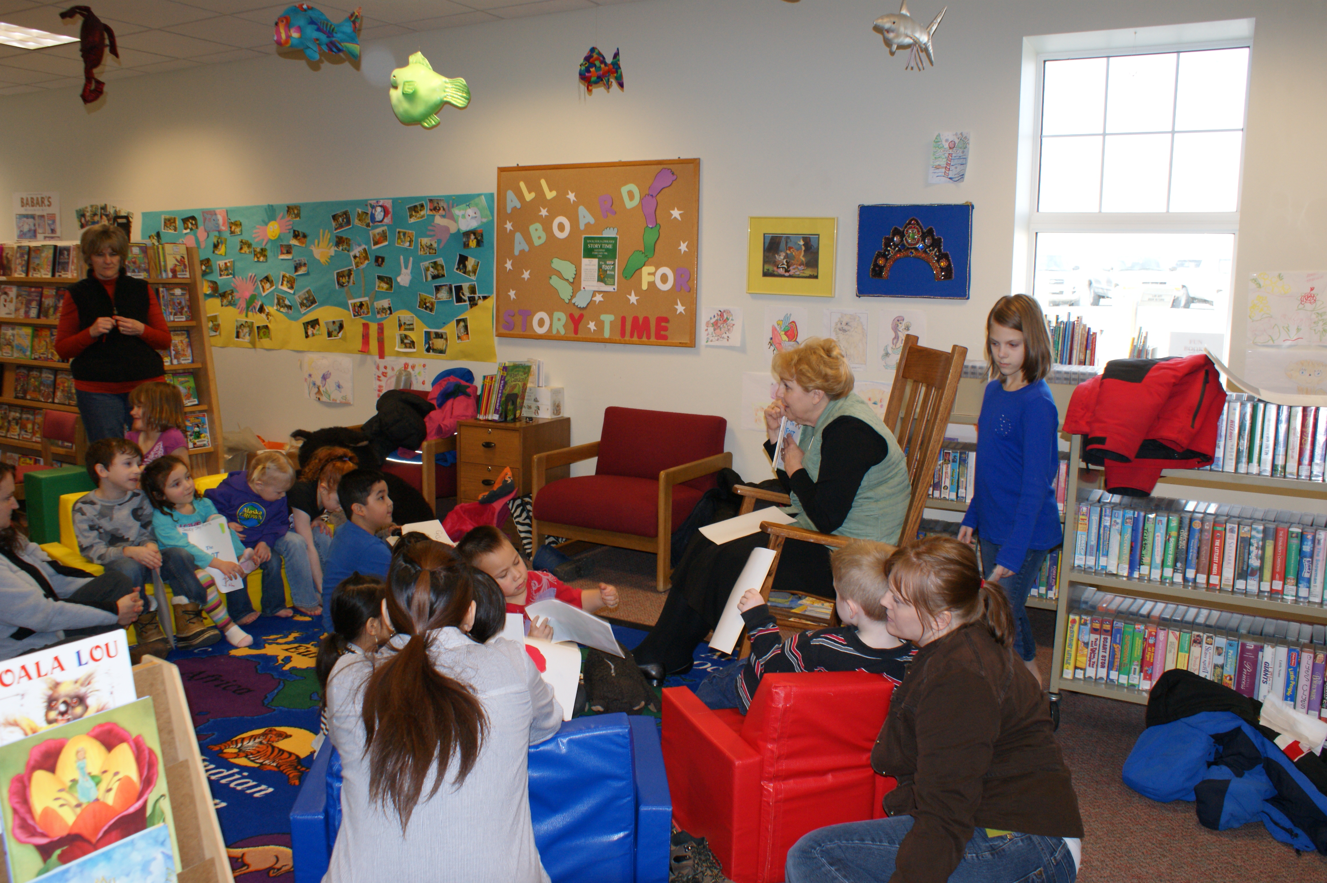 Children at the library