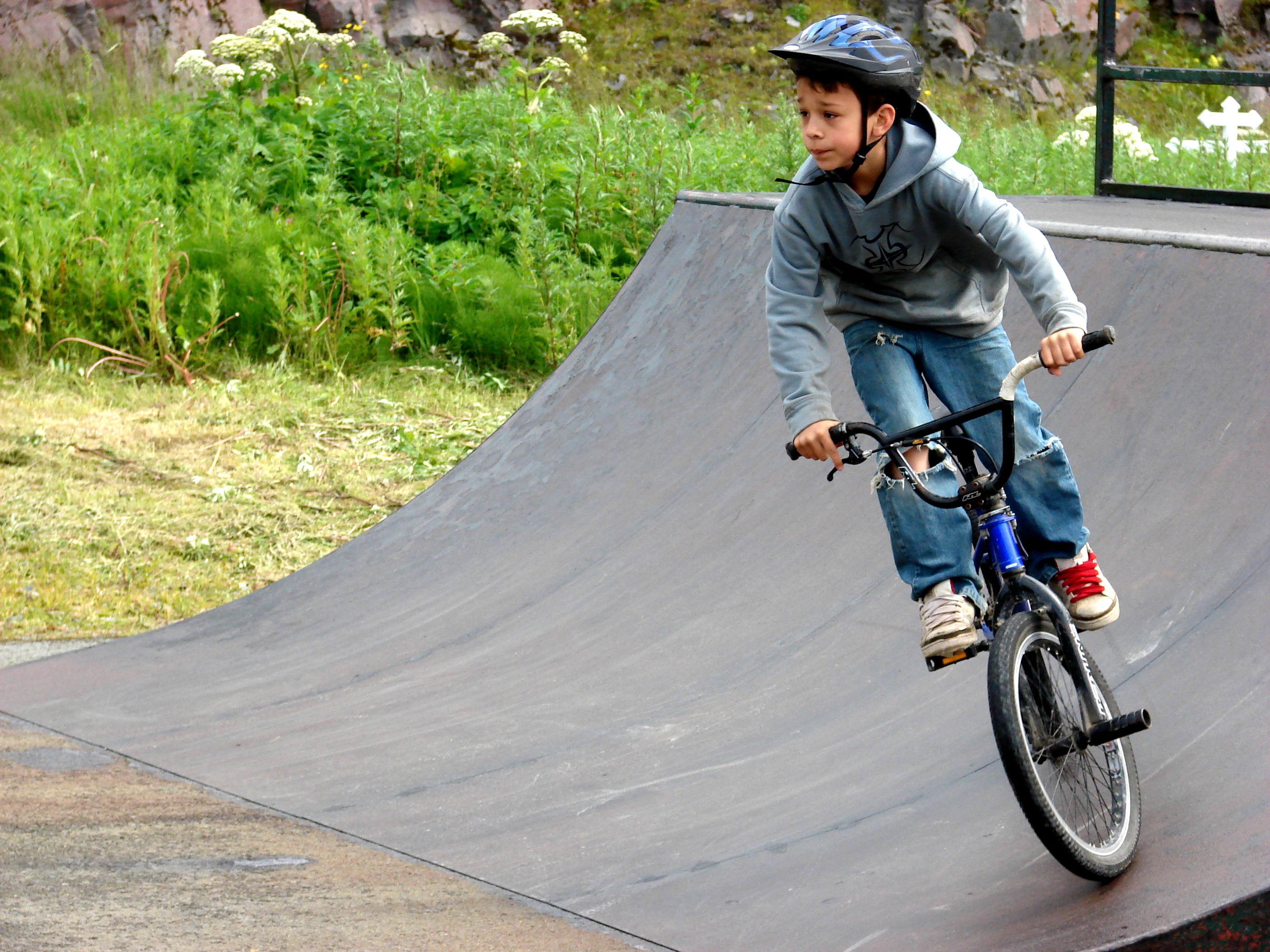 Biker at Skate Park (Photo by Albert Burnham)