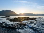 Sunset over Unalaska Bay - Photograph by Andrew Chiles