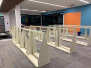 Bookshelves Starting to Go Up in Children's Room