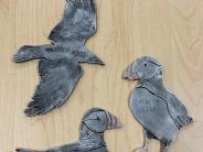 Donor Plaques: Raven, Puffins