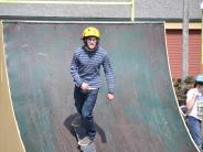 Unalaska youth participating in Skate Jam