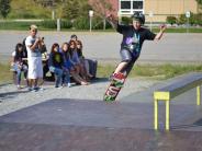 Unalaska youth participating in Skate Jam