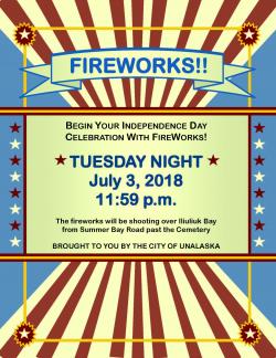 Independence Day Fireworks Flyer 2018