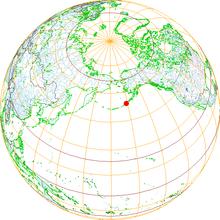 Aleutian Islands Map.