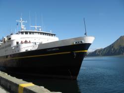 M/V Tustumena docked at the Unalaska Marine Center