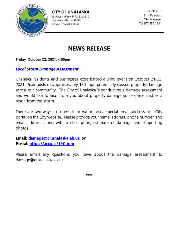 News Release - October 22, 2021