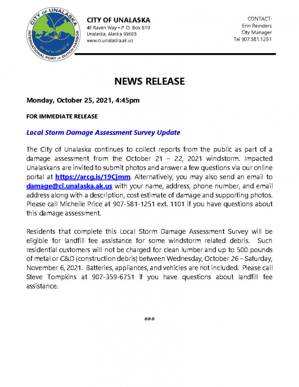 News Release - October 25, 2021