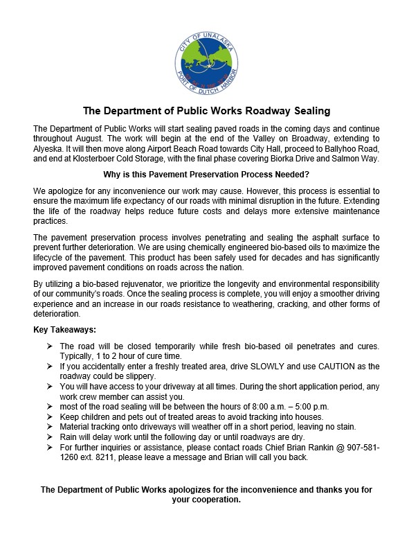 PSA Roadway Sealing